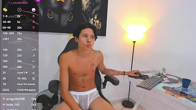 axel_night (M twink) - Masturbation and pre cum