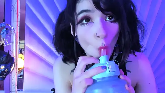 zephirahabney (F young) - messy deepthroat* ahegao