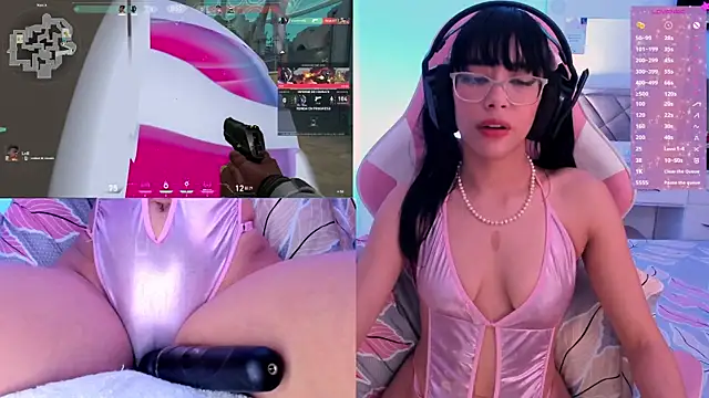 pinkygamer (F young) - Just make me ride your cock on my chair