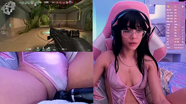 pinkygamer (F young) - Just make me ride your cock on my chair