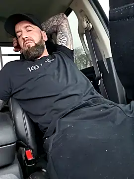 beardedtattood (Ask my age) - Make this dick cum in my truck