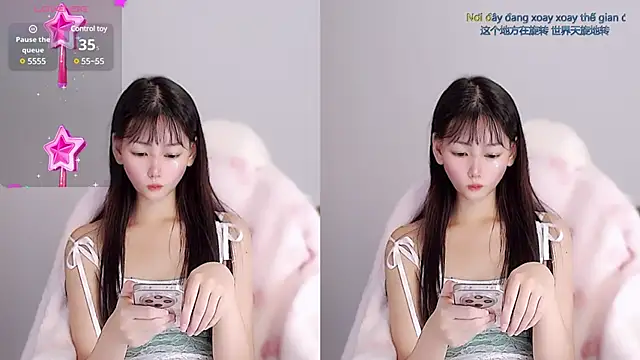 xiaomi-angela (F young) - 我的择偶标准:长的像你，性格像你，最好是你  (脱两件）