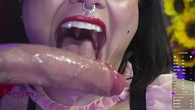 rachellkors (F milf) - Naughty blowjob with saliva and  handjob