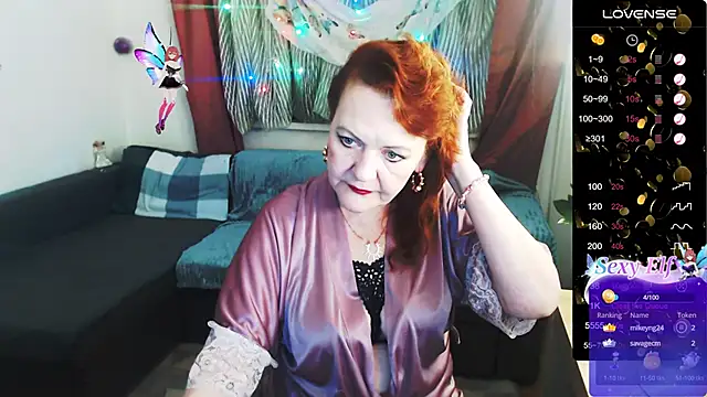 liset_monro (F mature) - Red sexy nightgown