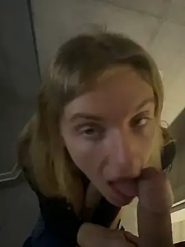 Fuck face in public toilet