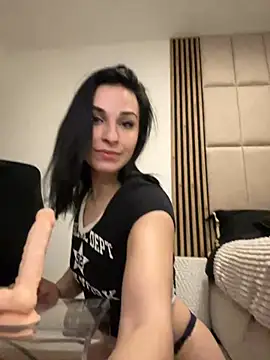 oiivia (F young) - Ride on dildo from behind