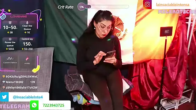 LaInsaciableIntensa's Webcam Show