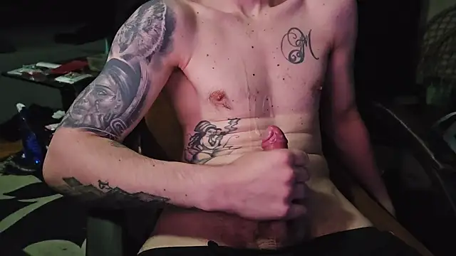 hardalready (M young) - Live shower show & Masturbation!