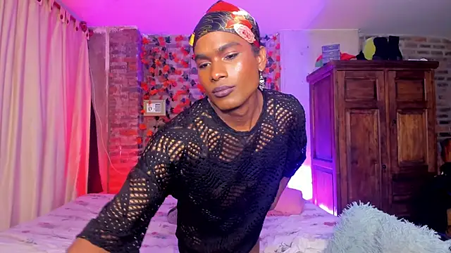 blackbarbietrans (M young) - Cum show