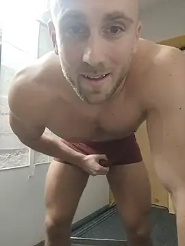 trainwithme (M young) - Naked Strip and jerking my dick at work!