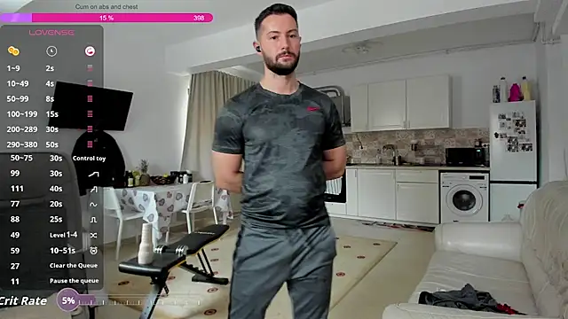 zackfraser (M young) - Cum on abs / chest