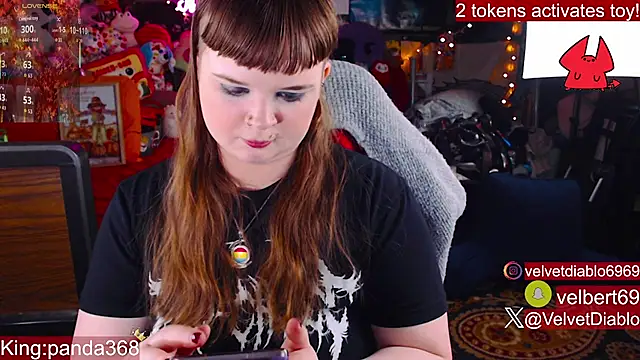 velvetdiablo - VelvetDiablo's free webcam