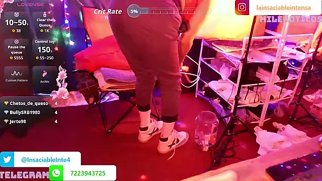 lainsaciableintensa - LaInsaciableIntensa's free webcam