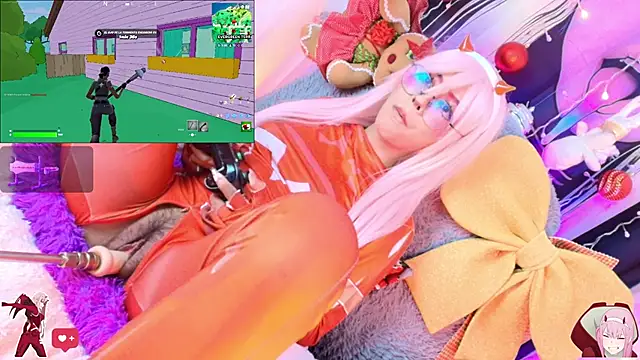 kaori- (F teen) - oil+slap on  Zero Two's tits 😻