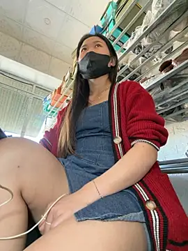 tina_995 (F young) - teasing my pussy at the shoe store