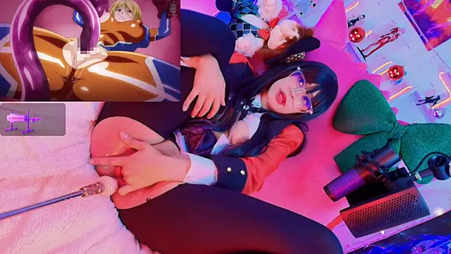 kyomii- (F young) - play fingers on Yumeko pussy doggy style