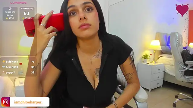 chloeharper_ (F teen) - blowjob drool + spit cock😏