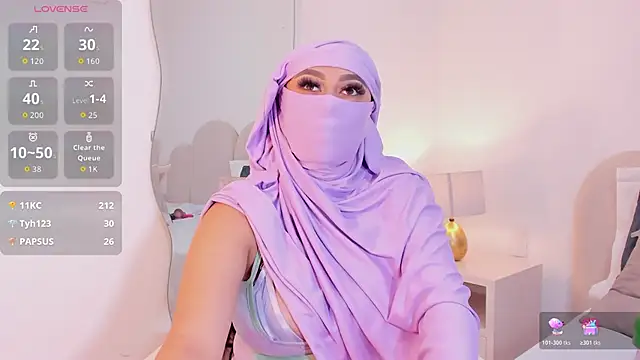 _ghaliaa (F teen) - fingers in pussy +dildo in pussy