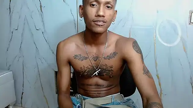 mansant (M young) - show cum on my chest  while smoking