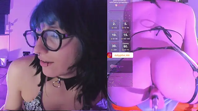 ghosty_doll (F teen) - deepthroat (spit on boobs)