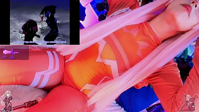 kyomii- (F young) - Put gag and nipple shields on Zero Two🤤