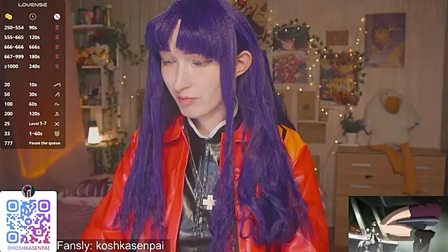 koshkasenpai (T young) - Ahegao with fake cum in mouth