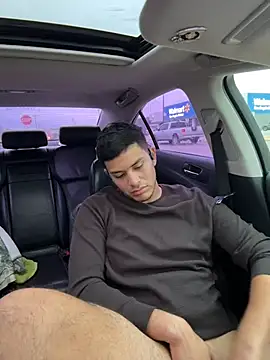 strokingdaddy4 (M young) - Naked on car console(ticket)