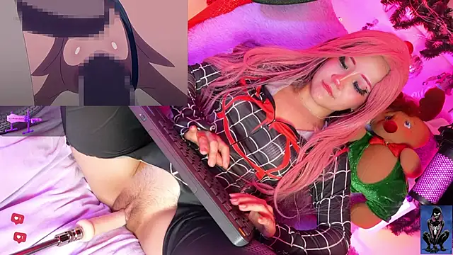 kira-- (F young) - masturbation of Yor Forger to orgasm😈