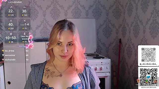 Alismoona live cam screenshot female from Ukraine on Bagaboante — Live Sex Chat & Cams