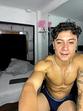 mr_muscle (M young) - naked I pull my hard cock and flex