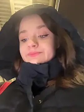 kittyqueeny (F young) - wet hard nipples with saliva front peopl