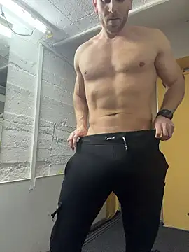 trainwithme (Ask my age) - Naked strip and jerking my dick at work!