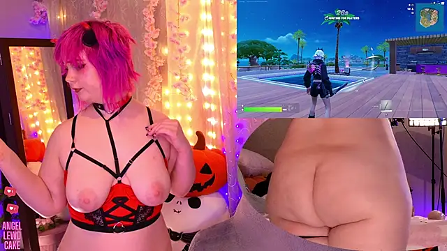 angel-lewd-cake (F young) - 5min toy ctrl❤️Domi toy attachment