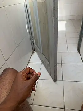 black-mamba-madingo (M young) - Risky dick flash in public washroom