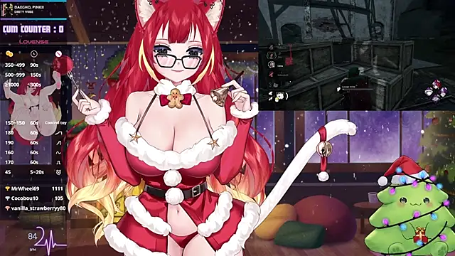 lewdfoxy_vt (F young) - 🎄Last tipper control Domi+Hush 5 mins