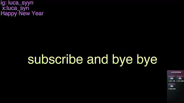 luca_syn (M young) - cum show