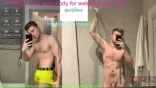 maxhornyblondieman (M young) - Cumshow