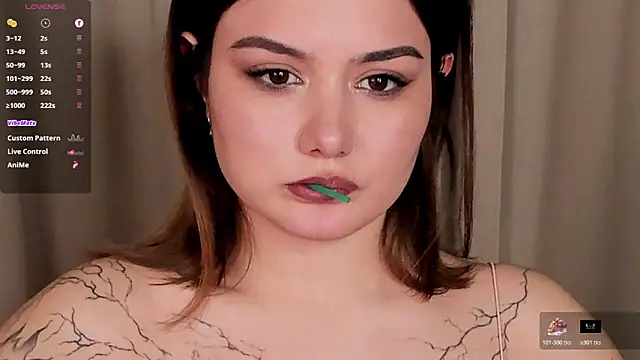 dark_moni (F young) - Massage tits with something white