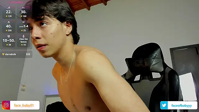 facebaby1 (M twink) - SHOW FLEX BICEPS AND SPIT HARDCOCK