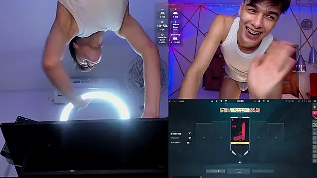 gerony_ (M twink) - MASTURBATION WITH SALIVA + OIL CTL 2 Min