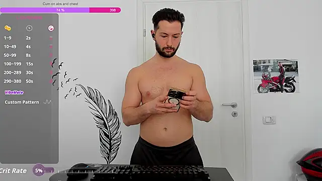 zackfraser (M young) - Cum on abs / chest