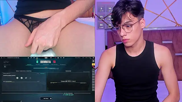 gerony_ (M twink) - MASTURBATION WITH SALIVA + OIL CTL 2 Min