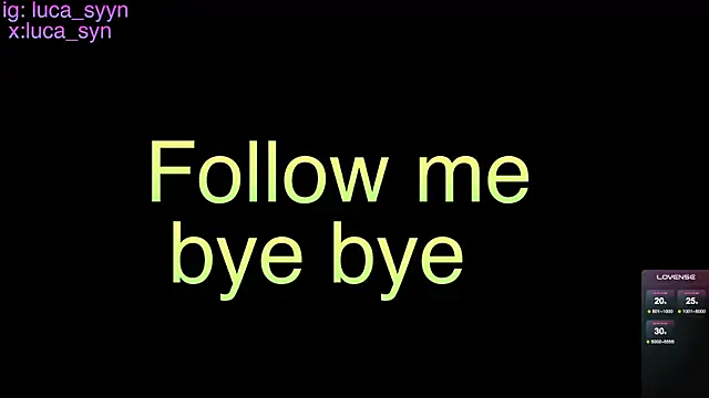 luca_syn (M young) - cum show