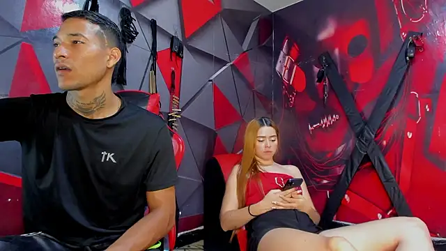 hana_and_zeta (Ask my age) - masturbation with tits