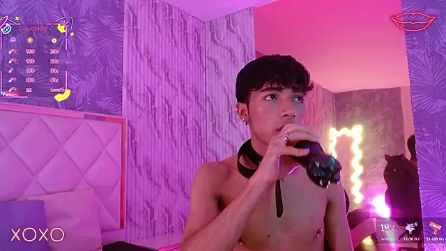 osamu_tay (M twink) - masturbation + my control for 5 min