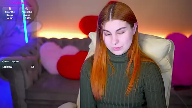 gingerpinky - GingerPinky's free webcam