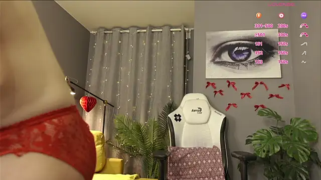 megany (F young) - topless oil on tits and close up show :)