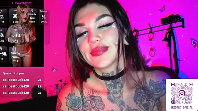 zoeee_001 (F young) - oil boobs + saliva + glamps +gag