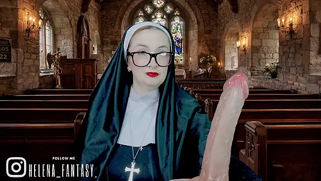 helenas_fantasy (F milf) - I want you to touch my cock, nun, please