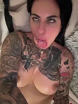 inked-kathy (F milf) - Blow dildo wet & dirty +fake cum face
